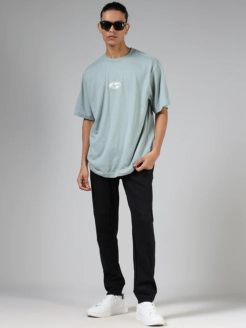 Seafoam Green Relaxed Fit T-Shirt